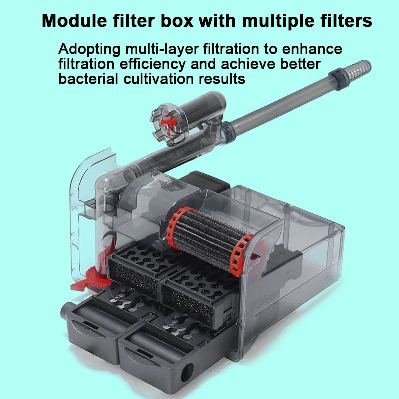 3-in-1 Aquarium Filter Pump – 3W/5W/10W Silent Water Circulation & Aeration