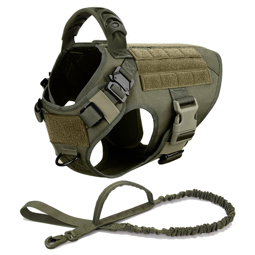 Large Dog Harness & Leash Set for German Shepherd & Malinois