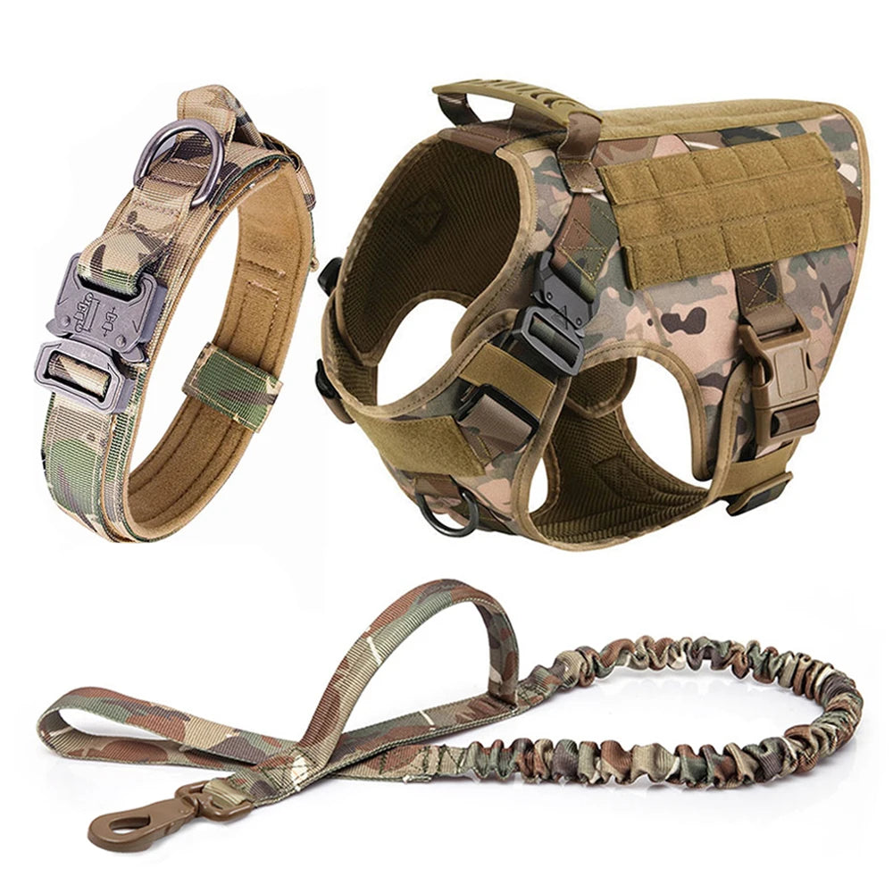 Large Dog Harness & Leash Set for German Shepherd & Malinois