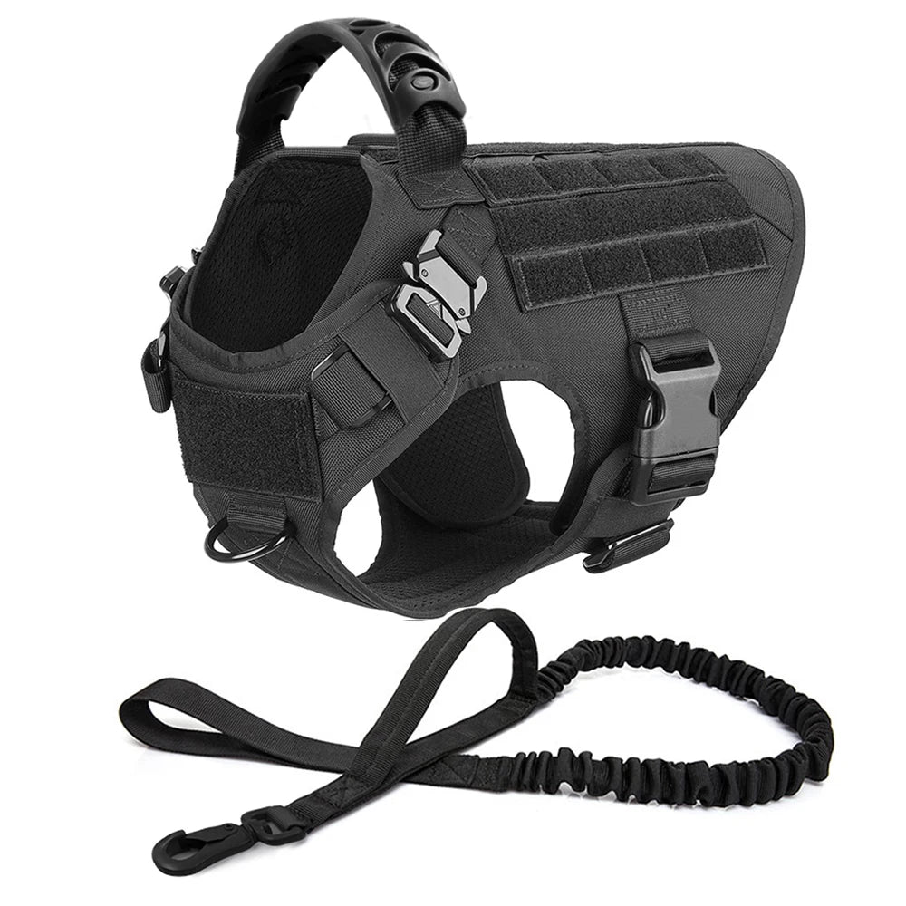 Large Dog Harness & Leash Set for German Shepherd & Malinois