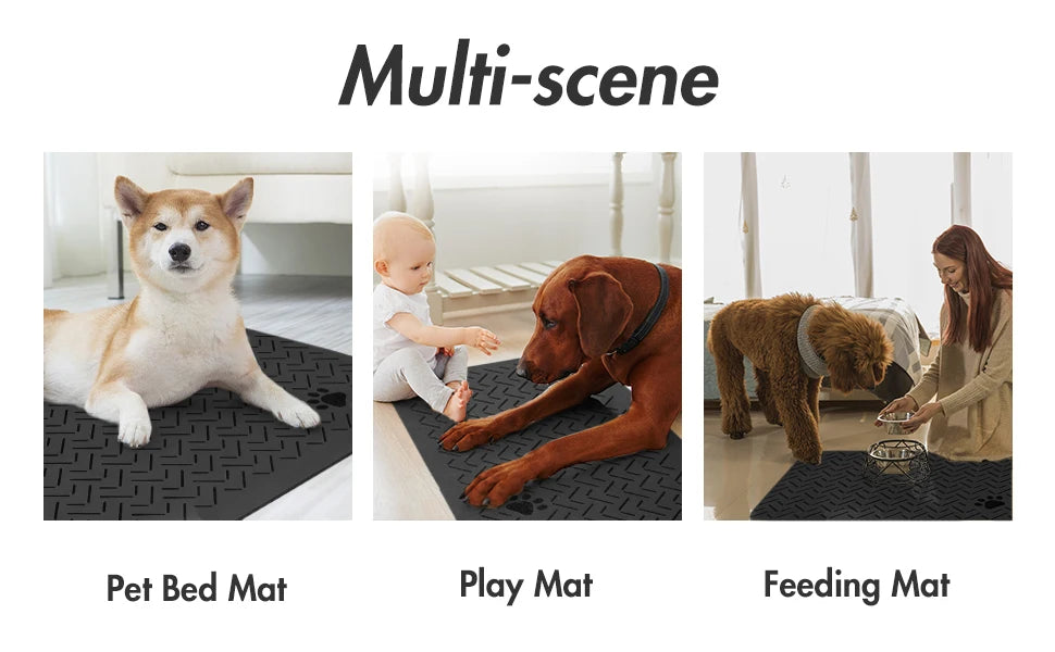 Absorbent Pet Feeding Mat – Quick-Dry with Non-Slip Rubber Backing