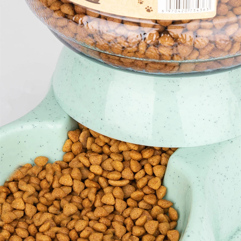 Large-Capacity Pet Feeder & Water Dispenser – Food & Water Bowls for Cats & Small Dogs