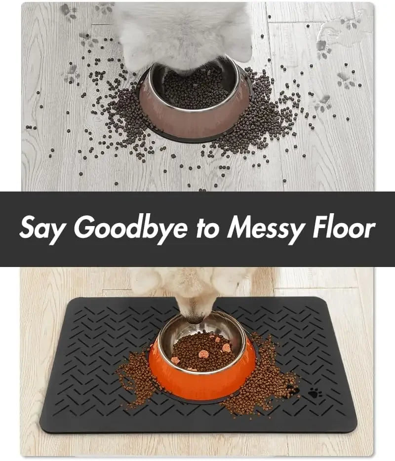 Absorbent Pet Feeding Mat – Quick-Dry with Non-Slip Rubber Backing
