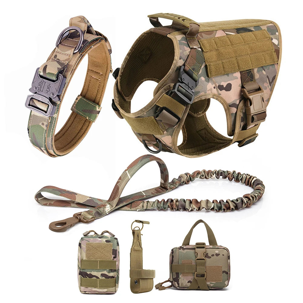 Large Dog Harness & Leash Set for German Shepherd & Malinois
