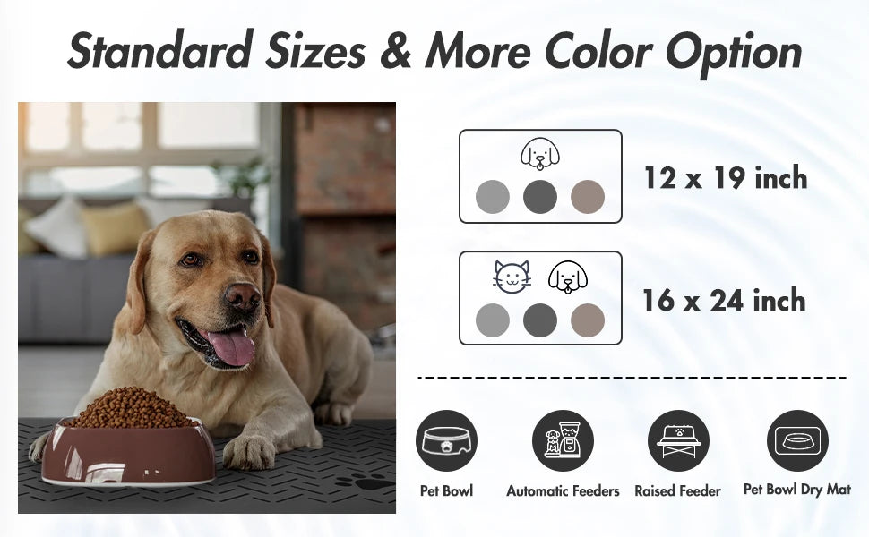 Absorbent Pet Feeding Mat – Quick-Dry with Non-Slip Rubber Backing