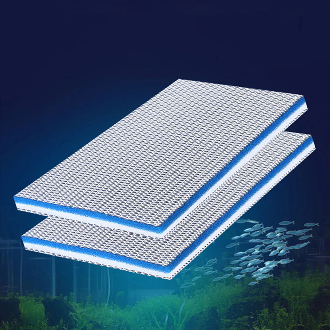 8-Layer Aquarium Filter Sponge – Upgraded Media Pads for Fish Tank Filters