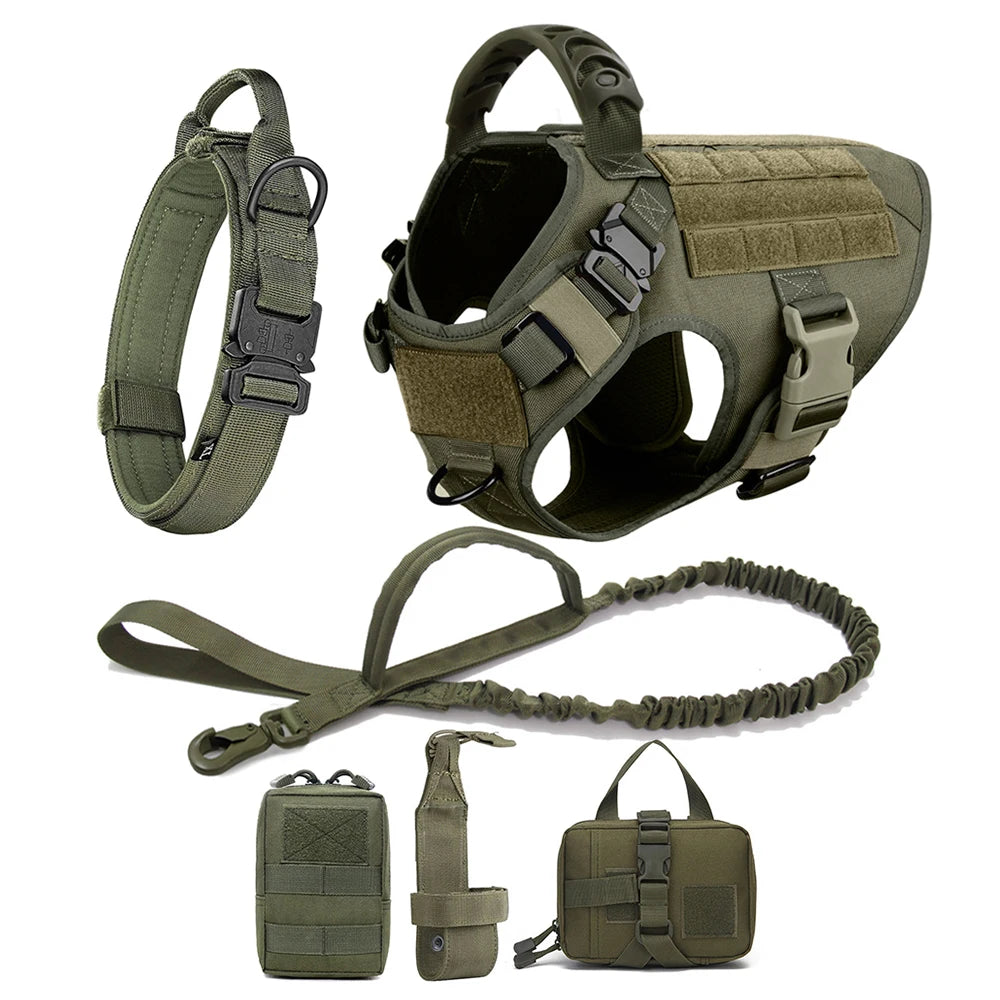Large Dog Harness & Leash Set for German Shepherd & Malinois