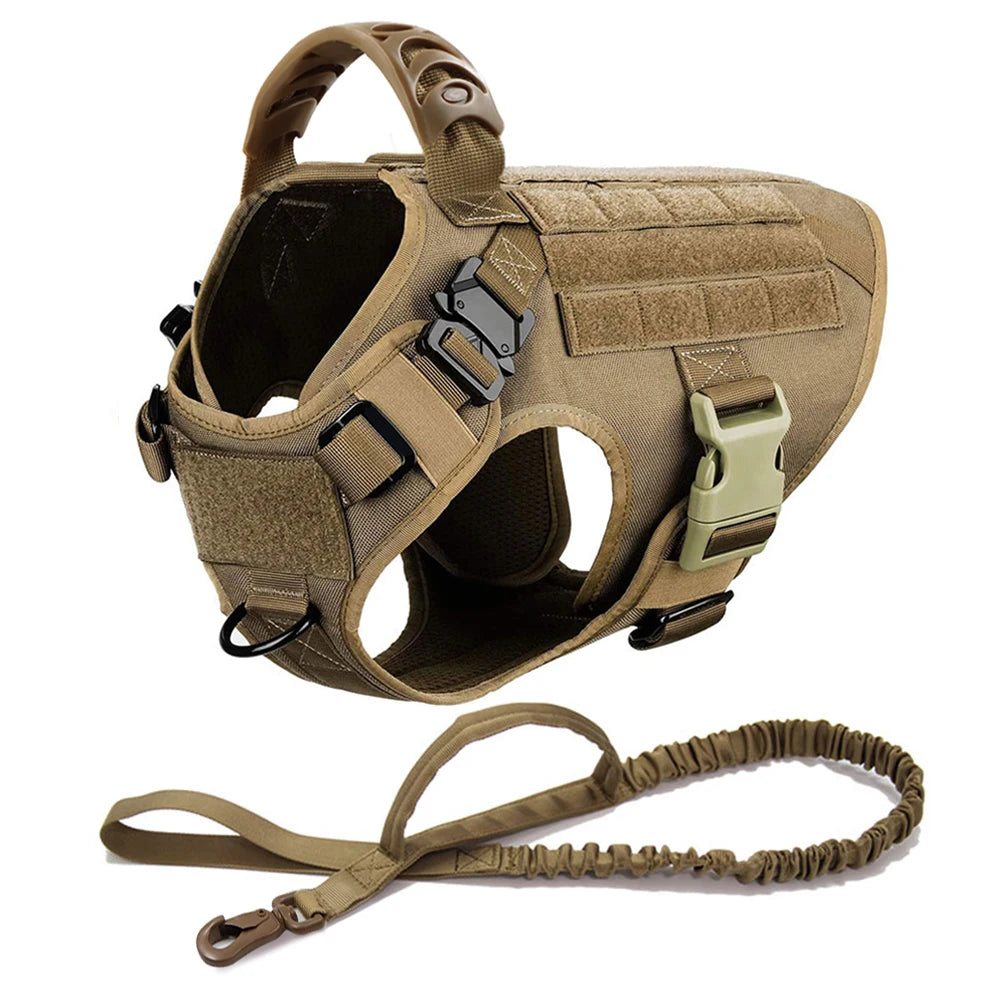 Large Dog Harness & Leash Set for German Shepherd & Malinois