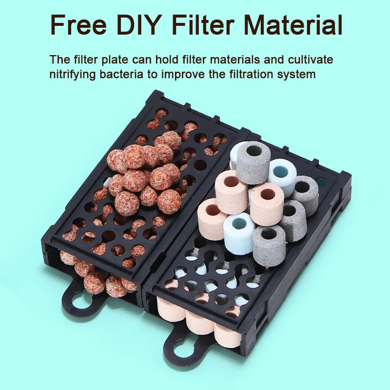 3-in-1 Aquarium Filter Pump – 3W/5W/10W Silent Water Circulation & Aeration
