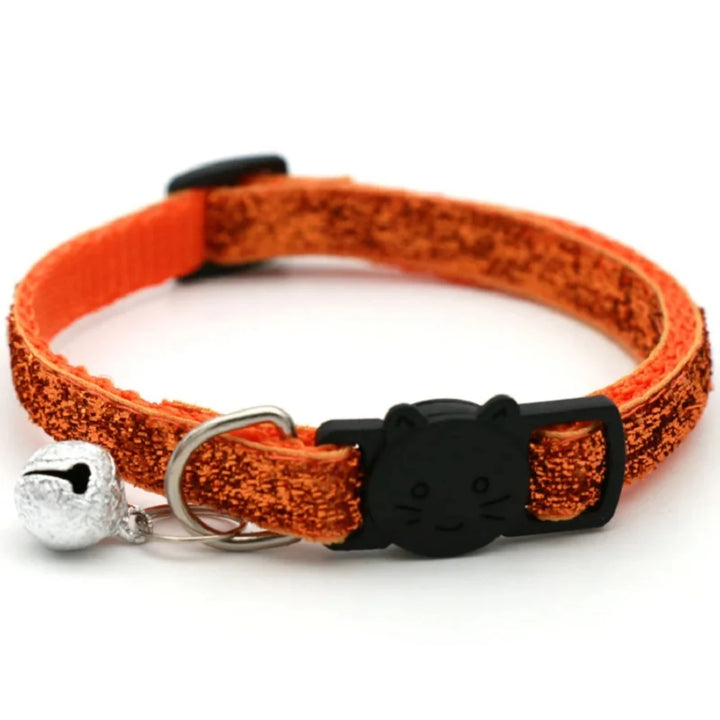 2PCS Adjustable Cat Collars with Bell & Breakaway Safety