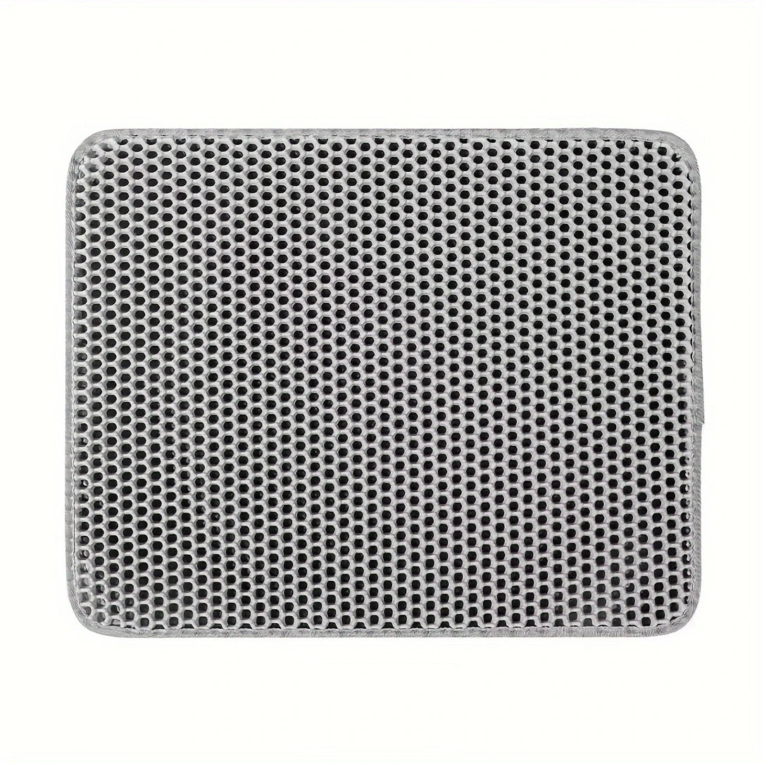 Large Double-Layer Cat Litter Mat – Waterproof, Honeycomb Design for Scatter Control
