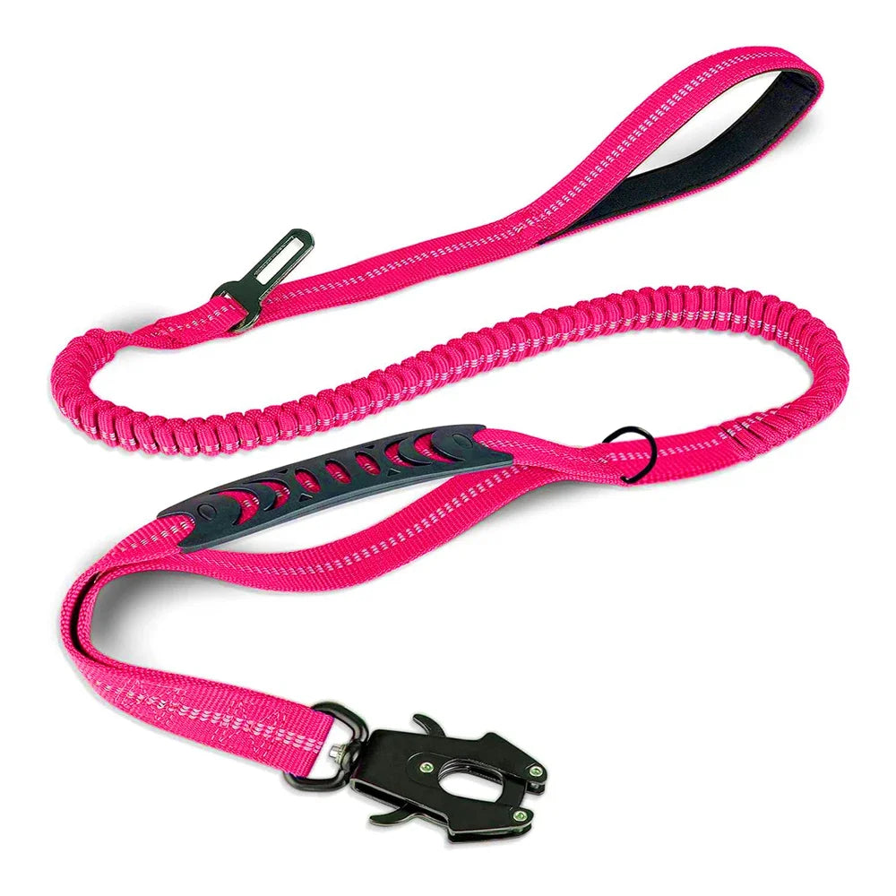 Reflective Tactical Bungee Dog Leash – Heavy Duty for Large & Medium Dogs