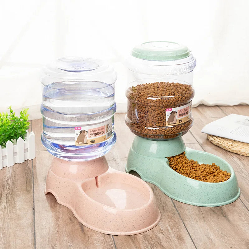 Large-Capacity Pet Feeder & Water Dispenser – Food & Water Bowls for Cats & Small Dogs