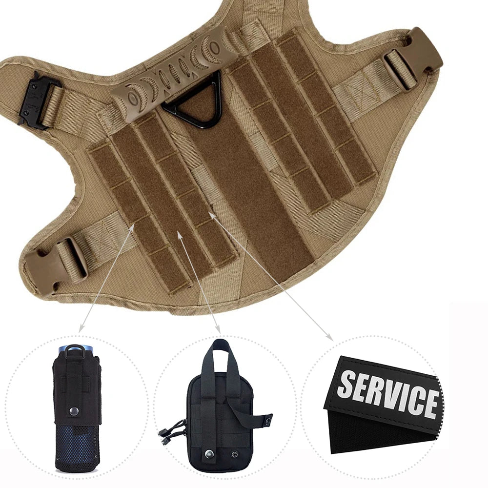 Large Dog Harness & Leash Set for German Shepherd & Malinois