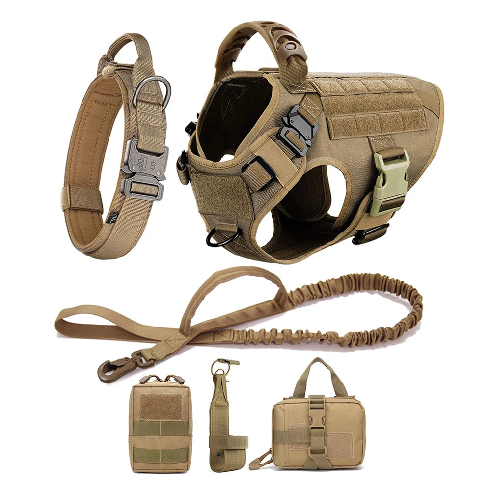 Large Dog Harness & Leash Set for German Shepherd & Malinois