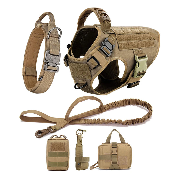 Large Dog Harness & Leash Set for German Shepherd & Malinois
