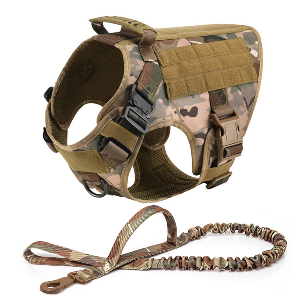 Large Dog Harness & Leash Set for German Shepherd & Malinois