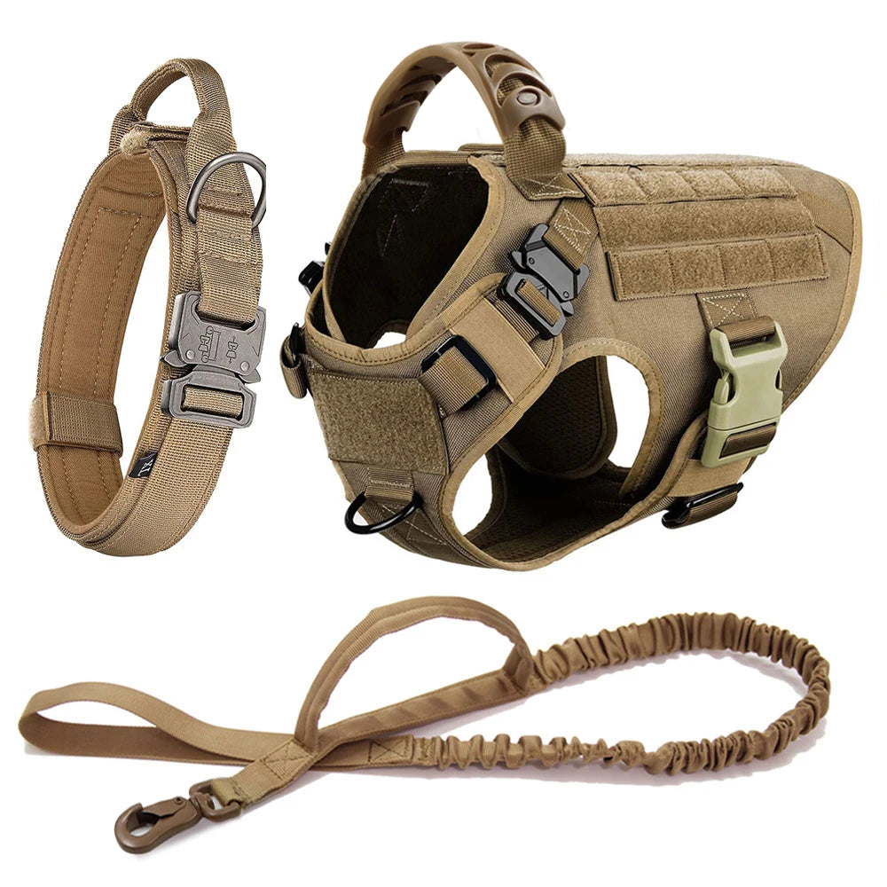 Large Dog Harness & Leash Set for German Shepherd & Malinois